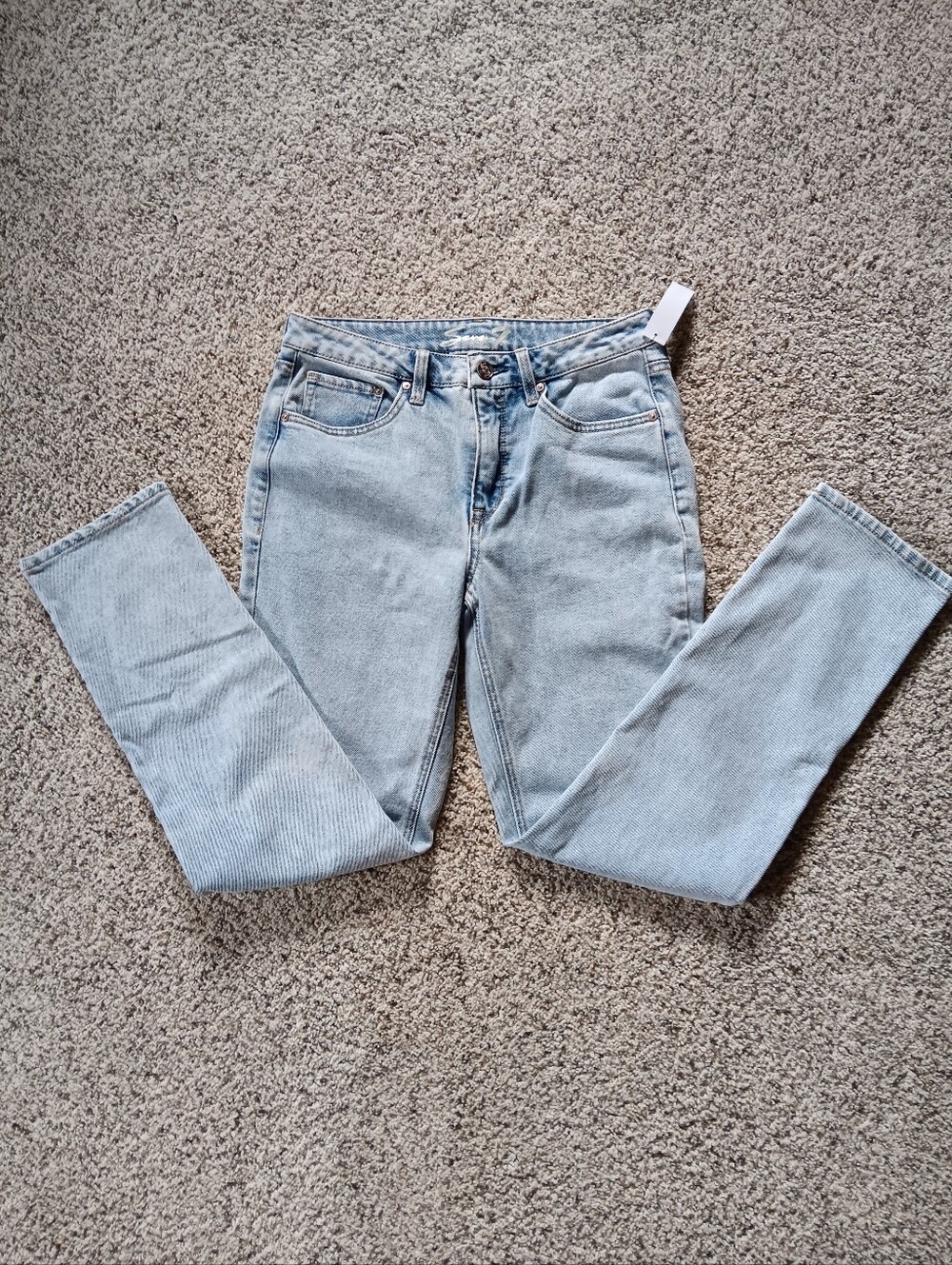 NWT 7 For All Mankind Light Wash Blue Jeans Lynx Slim Straight Womens 4 Small